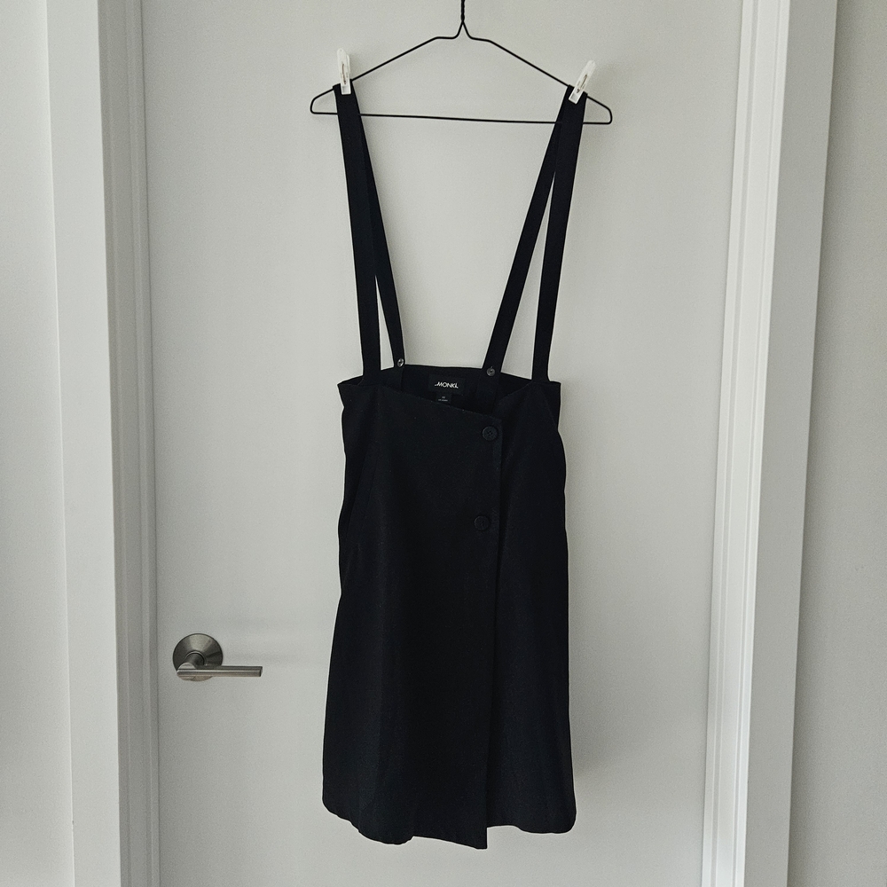 Monki Charcoal Suspender Dress
